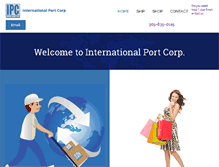 Tablet Screenshot of internationalportcorp.com